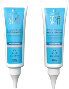 Urbano Spa Blue Hair Therapy Kit Grandha Urbano Spa Blue Hair Therapy Combate Queda e Capilar Calvície (Gel Pre-Shampoo 120g + Energy Scalp 120g)