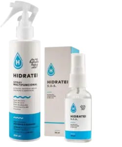 Kit Hidratei Spray Leave-in 250ml + SOS Sérum 30ml: Cabelo Bonito É Cabelo Hidratado Kit Hidratei Spray Leave-in 250ml + SOS Sérum 30ml: Cabelo Bonito É Cabelo Hidratado