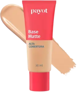 A Base Matte PAYOT Alta Cobertura proporciona além da alta cobertura, um acabamento matte perfeito. Textura cremosa, longa duração, resistência a água e não transfere. Desliza facilmente na pele e uniformiza o tom. Proporciona uma cobertura natural. Com ativo Niacinamida. Maquiagem para quem quer expressão, liberdade e escolha.